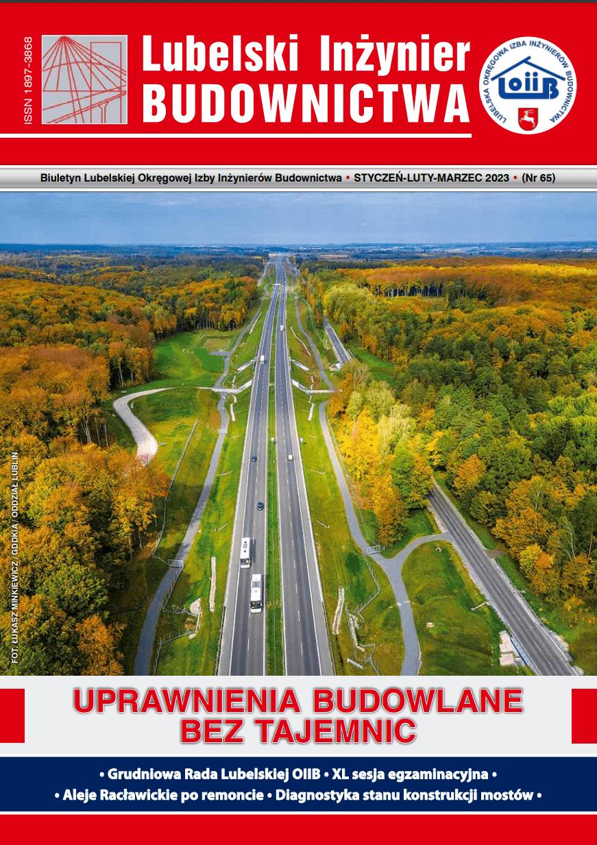 Inżynier Budownictwa okładka Lubelska Okręgowa Izba Inżynierów Budownictwa